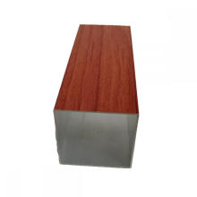 6063 T5 red wood grain tube aluminum profiles